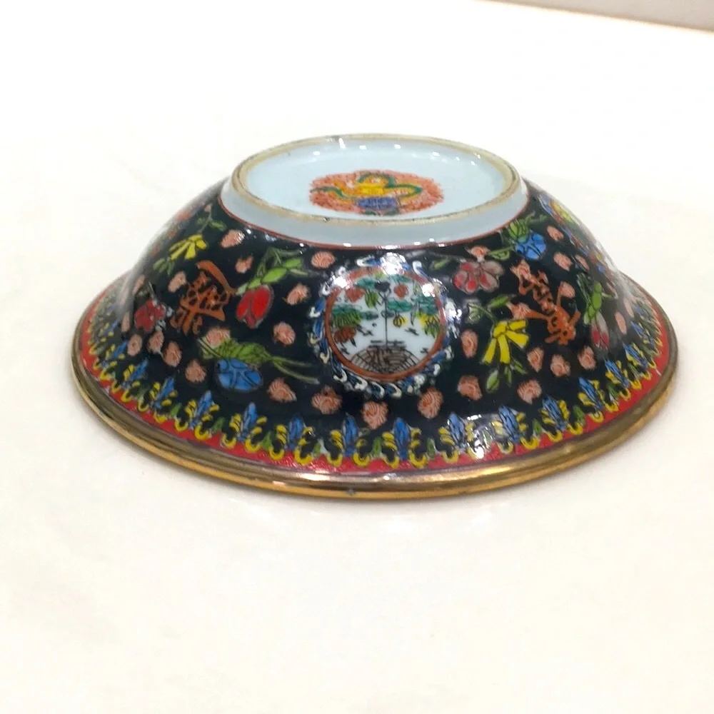 2 Antique Cloisonné Bowls
